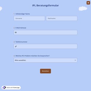 IPL Beratungsformular
