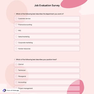 Job Evaluation Survey
