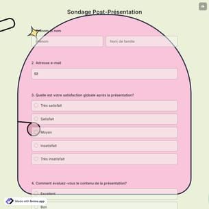 Sondage Post-Présentation