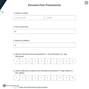 Encuesta Post-Presentación