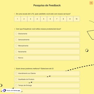 Pesquisa de Feedback