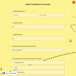 Spiel-Feedback-Formular