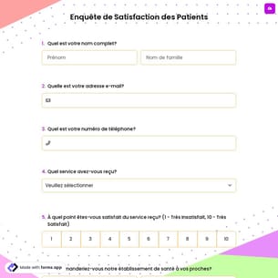 Enquête de Satisfaction des Patients