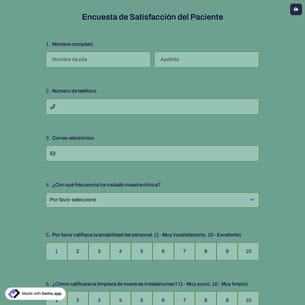 Encuesta de Satisfacción del Paciente