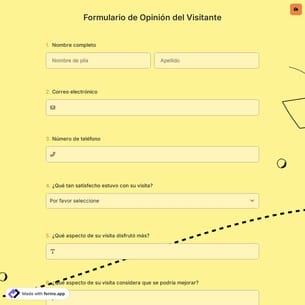 Formulario de Opinión del Visitante
