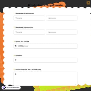 Unfalluntersuchungsformular