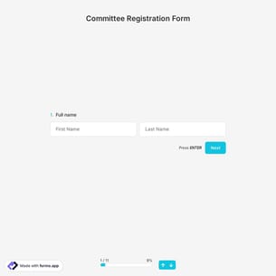 Committee Registration Form