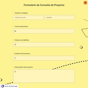 Formulario de Consulta de Proyecto
