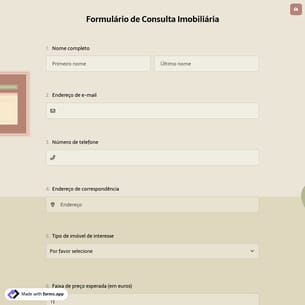Formulário de Consulta Imobiliária