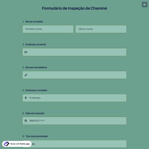 Formulário de Inspeção de Chaminé