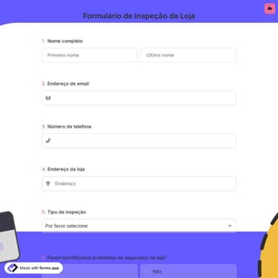 Formulário de Inspeção da Loja