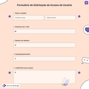 Formulário de Solicitação de Acesso de Usuário