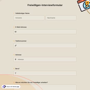 Freiwilligen-Interviewformular