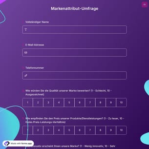 Markenattribut-Umfrage