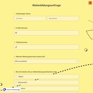 Weiterbildungsumfrage
