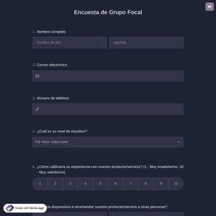 Encuesta de Grupo Focal
