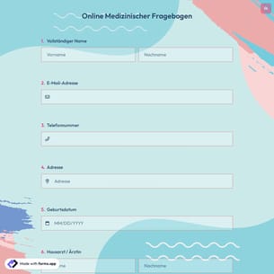 Online Medizinischer Fragebogen