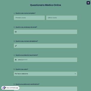 Questionário Médico Online