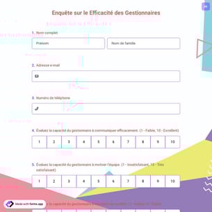 Enquête sur le Efficacité des Gestionnaires