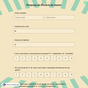 Pesquisa de Eficácia do Gestor