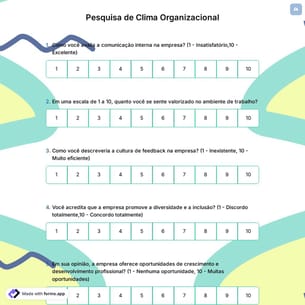 Pesquisa de Clima Organizacional