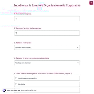 Enquête sur la Structure Organisationnelle Corporative
