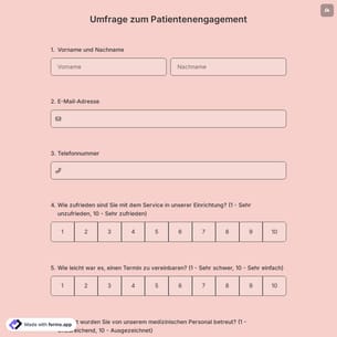 Umfrage zum Patientenengagement