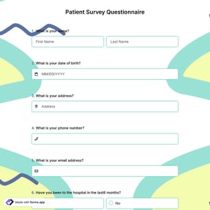 Patient Survey Questionnaire