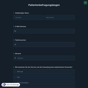 Patientenbefragungsbogen