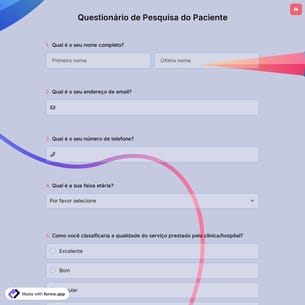 Questionário de Pesquisa do Paciente