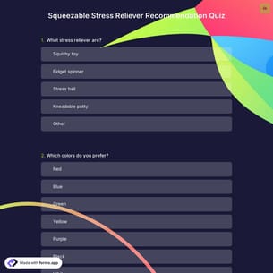 Squeezable Stress Reliever Recommendation Quiz