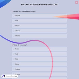 Stick On Nails Recommendation Quiz