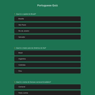 Portuguese Quiz