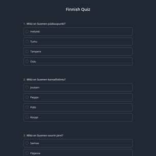 Finnish Quiz