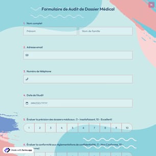 Formulaire de Audit de Dossier Médical
