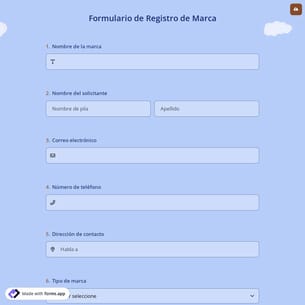 Formulario de Registro de Marca