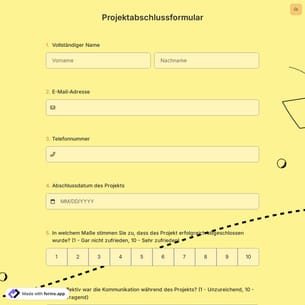 Projektabschlussformular