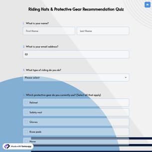 Riding Hats & Protective Gear Recommendation Quiz
