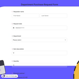 Department Purchase Request Form