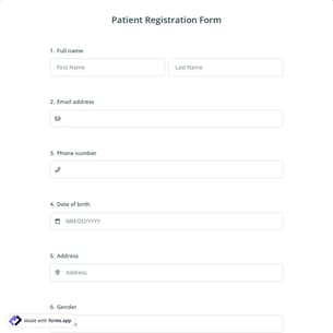Patient Registration Form