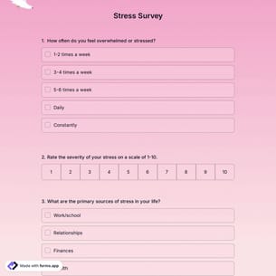 Stress Survey