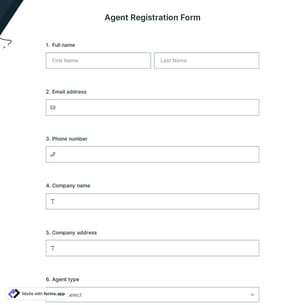 Agent Registration Form