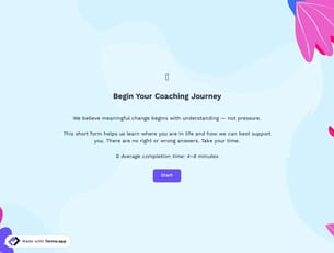 Life Coaching Intake Form