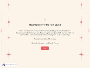 Music Submission Form