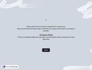 Maintenance Request Form Template