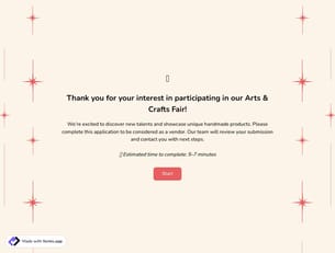 Craft Fair Application Form