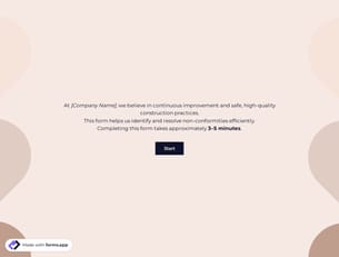 Non Conformity Report Form