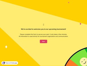 Tournament Registration Form