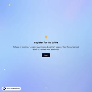 Participant Registration Form