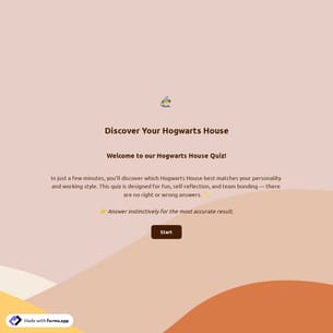 Harry Potter House Quiz